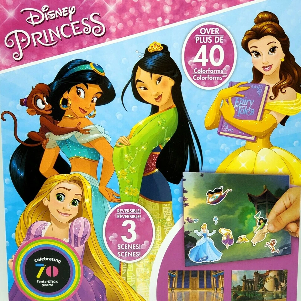 Colorforms Disney Princess Sticker Story Adventure Over 40 Stickers