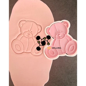 Birth TEDDY BEAR MOULD COOKIE MOULD bear COOKIE CUTTER 8 cm - Picture 1 of 1