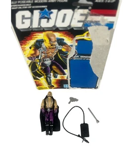 GI Joe ARAH 1986 Cobra Dr Mindbender Figure Complete With Back Of Package - Picture 1 of 2