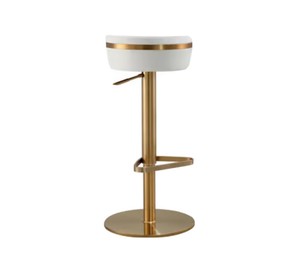 Tov Furniture high bar stool white/gold.