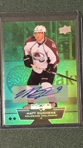 2012-13 UD Black Diamond Emerald Autograph Matt Duchene Nashville Predators Mint