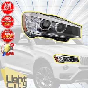 For 2015-2017 BMW X3/X4 HID Passenger w/o AFS LED DRL Projector Headlight RH - Picture 1 of 15