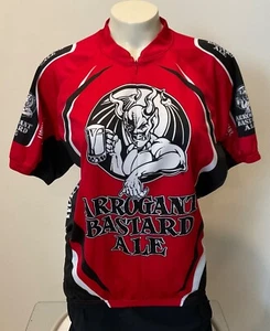 Camiseta deportiva de ciclismo para hombre Canari Arrogant Bastard Ale talla mediana cremallera roja San Diego - Imagen 1 de 7
