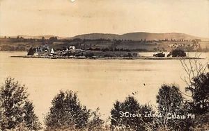 Calais ME Faro Isola di St Croix cartolina fotografica reale - Foto 1 di 2