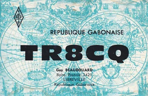 Gabon, 1973, Vintage QSL Card - Radio Amateur - Picture 1 of 2