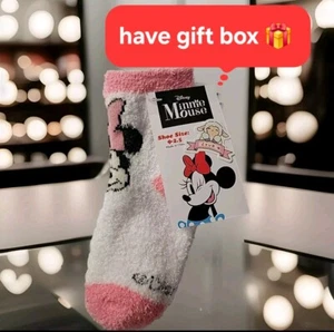 New with Gift Box - Minnie Mouse Soft Sock ( Size 9-2.5) Christmas Gift For Girl - Picture 1 of 7