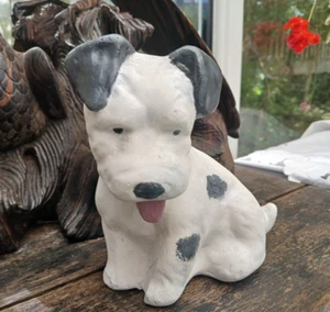 1920er JACK Russell Figur WELPE sehr neugierig evtl. geschnitzte Kreide beste Hunde - Bild 1 von 4