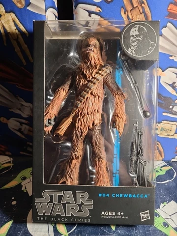 Chewbacca the Wookiee Star Wars 6" BLACK SERIES Blue Box 04 Hasbro Authentic Cover