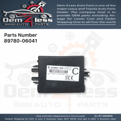 Módulo informático inmovilizador Toyota Camry 2014, 2015, 2016, 2017 OEM 89780-06041 Foto 1 de 4