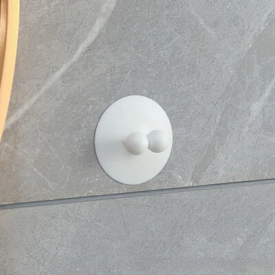 Soporte para cepillo de dientes, ventosa montada en la pared accesorios de baño sin perforar Foto 1 de 4