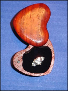 Western Stash Box  Handmade Cherry Wood Ring Case Made in USA - Picture 1 of 1