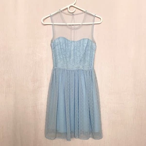 Rodarte For Target Blue Lace Mini Dress, Size 1 - Picture 1 of 7