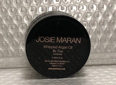 JOSIE MARAN Whipped Argan Oil Body Butter ~ BE TRUE (Unscented) ~ 2 fl oz ~ NEW - Image 1 of 3