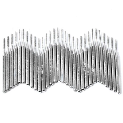 JINGLING 30Pcs 1-3mm Cylindrical Diamond Drill Bits Kit for Dremel Stone Lapidary Tools