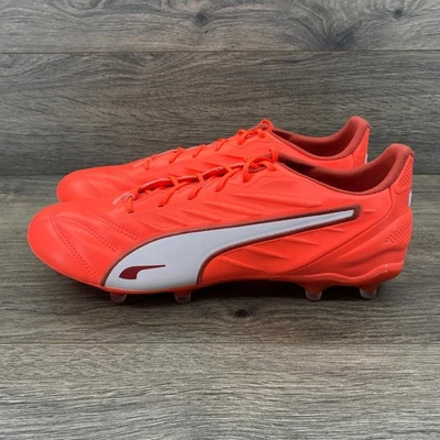 Puma King Pro FG Men's Soccer Cleats Football Boots Size US 10 Orange 108308 - Image 1 of 4