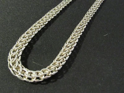 Alte Halskette Netzkette 800 SILBER - Necklace STERLING - Bild 1 von 4