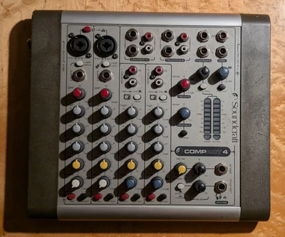 Soundcraft Compact 4 Mixer - Works Partially - Needs Repair, Sold for Parts - Image 1 of 2