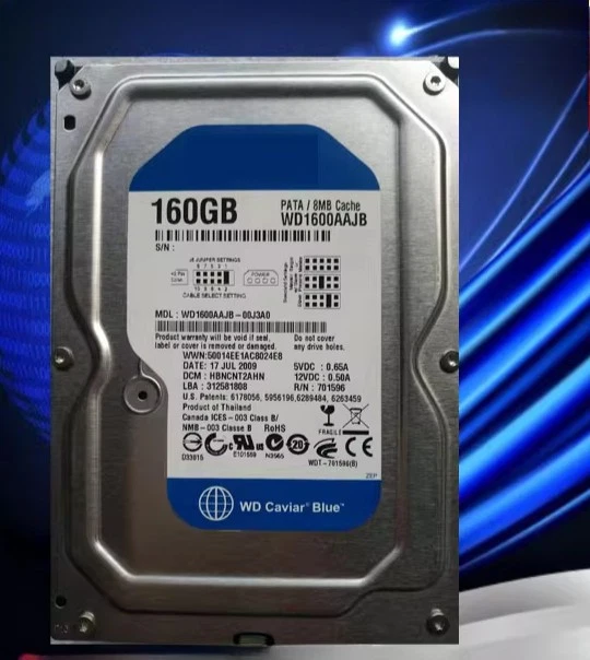 1PCS Suitable for WD1600AAJB 160GB 7200RPM IDE 3.5in Hard Drive desktop computer - Image 1 of 1