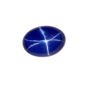 Anillo 6 Rayos Zafiro Azul 8.40 Ct 14x10x5 mm Forma Ovalada Tamaño Piedra Preciosa Suelta - Imagen 1 de 5