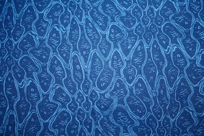 ARRECIFE DE CORAL EN AZUL DE JINNY BEYER - TELA 100% ALGODÓN Foto 1 de 3