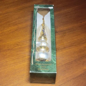 Nuevo en caja adorno de vidrio Bradford adorno de árbol de Navidad vintage caja original 12 pulgadas - Imagen 1 de 12