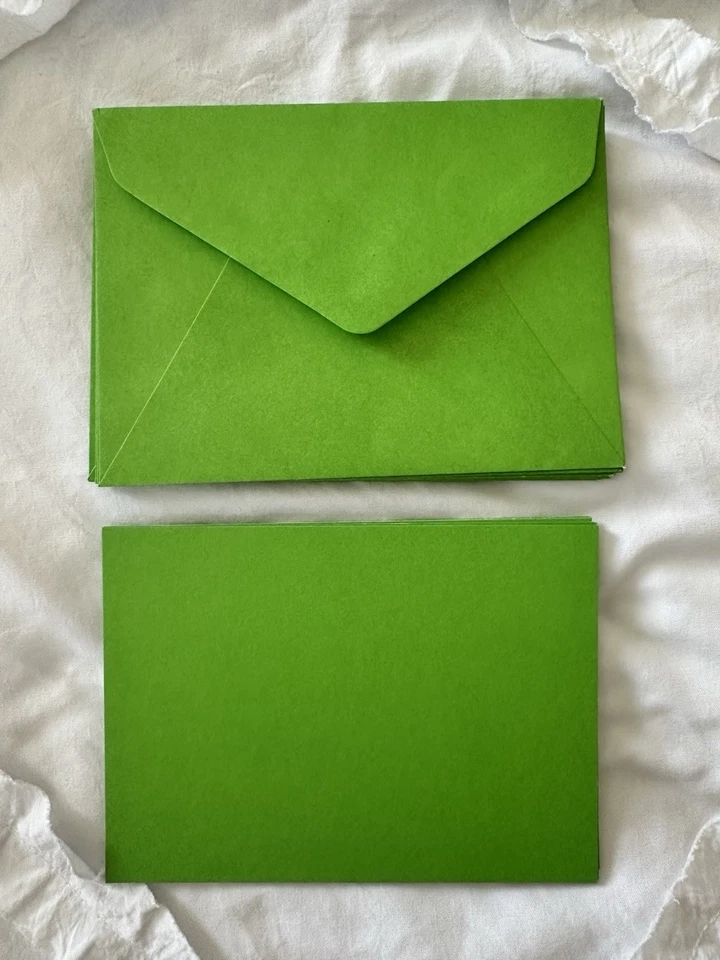 Tarjetas y sobres en blanco | Verde (8 unidades) Foto 1 de 1