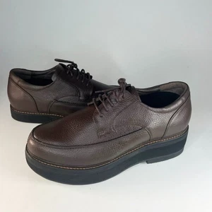 Apex Uneven Legs Lexington Mokassinnaht Braun Leder Oxford Schuhe Herren 9,5 Neu ohne Etikett - Bild 1 von 13