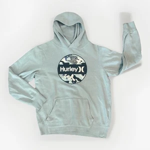 Hurley Youth Light Blue Pullover Logo Long Sleeve Hoodie Size Boys  XL - Picture 1 of 6
