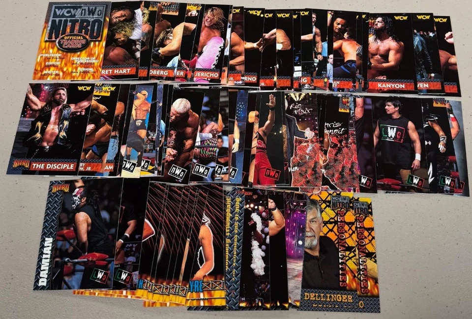 1999 Topps WCW NWO Nitro Wrestling Complete Set 72 Cards MJF1 - Image 1 of 1