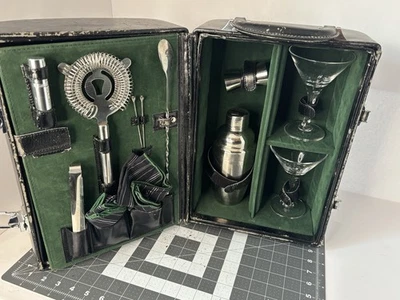 Legacy by Picnic Time Manhattan Cocktail Case – Elegant Travel Bar Set Martini - Image 1 of 4
