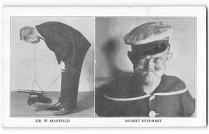 Robert Everhart Popeye RIPLEY'S ODDITORIUM Extraña Postal CPIE 1935 Dr Mayfield - Imagen 1 de 2