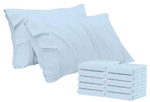 Pillow Cover Queen Size- Microfiber Pillow Cover Queen (20 X 30) Light Blue - Picture 1 of 3