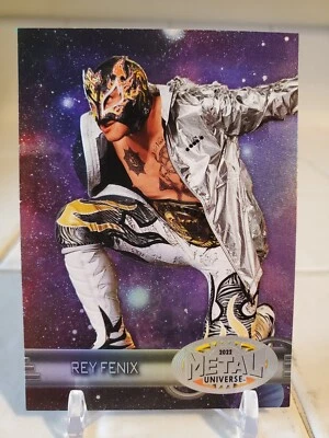 REY FENIX 2022 SkyBox Metal Universe AEW Purple Refractor Card Insert #A-26 SP - Image 1 of 2