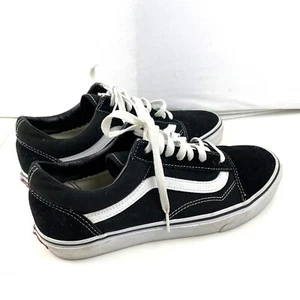 VANS Old Skool Negro Lona Prenda para el torso bajo con cordones Zapatos Para Hombre Talla 9.0 Mujer 10.5 - Imagen 1 de 12