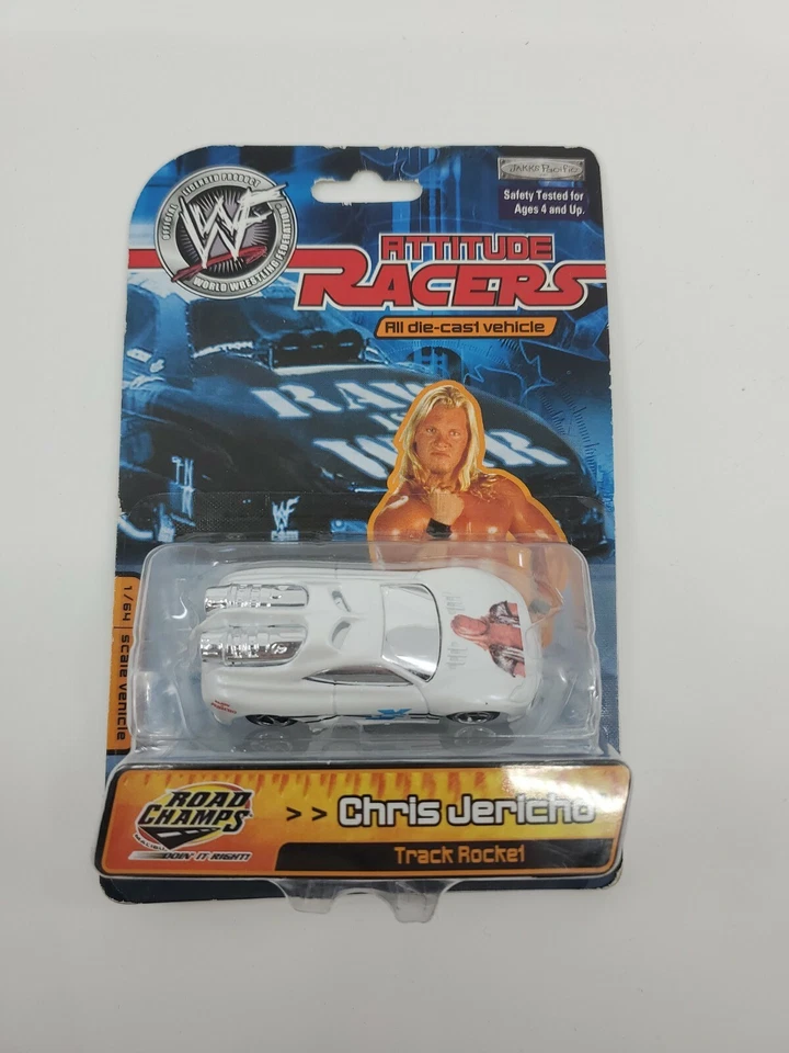 Road Champs WWF Attitude Racers Chris Jericho Track Rocket 全新带盒 Jakks Pacific  — 第 1/4 张图片