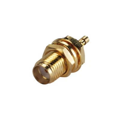 SMA Jack female solder bulkhead RF connector straight for 1.13mm cable straight - Image 1 of 4