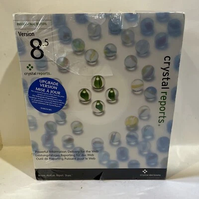 Crystal Reports Professional Edition 8.5 /RETAIL PACKAGING New Sealed - Image 1 of 4