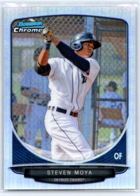 2013 Bowman #BCP53 Steven Moya Chrome Prospects Refractors #/500 - Image 1 of 2