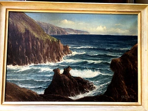 Antique Oil Painting On Canvas Signed by H.DAHL - Picture 1 of 5