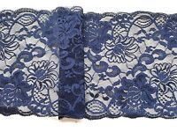 ~Navy Blue Wide Delicate Lace 6.5/"//16.5cm Craft Table Runner
