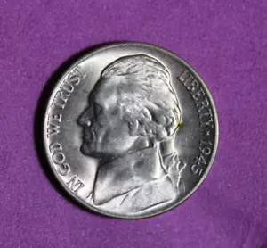 1945 D Jefferson War Nickel #P19891 - Picture 1 of 2