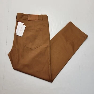 $525 Nuevos Pantalones Chinos LUCIANO BARBERA 42 Marrón Especia Sarga ALGODÓN CACHEMIR Para Hombre  Foto 1 de 4