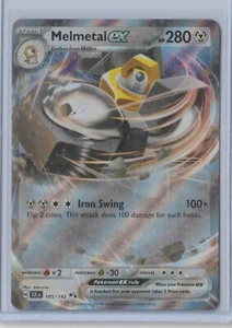 Pokémon 2024 STELLAR CROWN MELMETAL EX 105/142 COMO NUEVO Nunca Jugado ARTE COMPLETO HOLO - Imagen 1 de 1