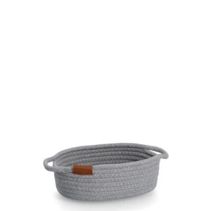 Zeller Aufbewahrungskorb Baumwolle/Polyester grau ca. 22 x 17 x 8,5 cm - Bild 1 von 5
