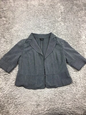 Chaqueta Lane Bryant para mujer talla 14 gris cierres delanteros manga 3/4 carrera Foto 1 de 4