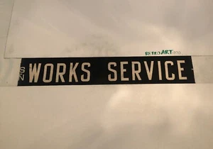 Works Service - Midland Red Sutton Garage Bus Destination Blind 1950’s 35" - Picture 1 of 9
