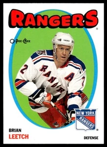 2001-02 O PEE CHEE RETRO Brian Leetch New York Rangers #4 R167 - Picture 1 of 2