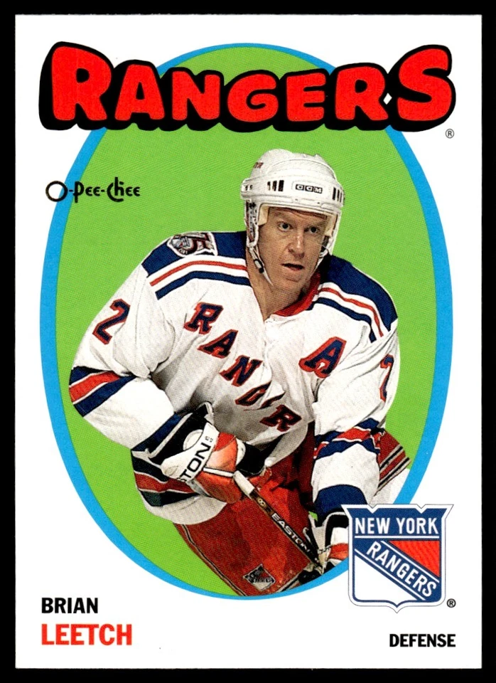 2001-02 O PEE CHEE RETRO Brian Leetch New York Rangers #4 R167 - Image 1 of 2