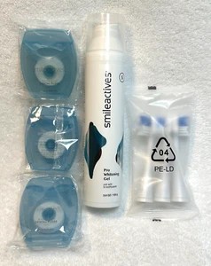 Smileactives Power Whitening Gel 3.8 oz. ~ 3 Brush Heads ~ 3 Dental Floss ~ NEW! - Picture 1 of 7