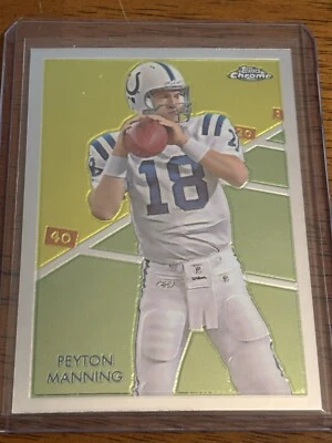 2009 Topps Chrome #C40 Peyton Manning FOOTBALL Indianapolis Colts - Image 1 of 2